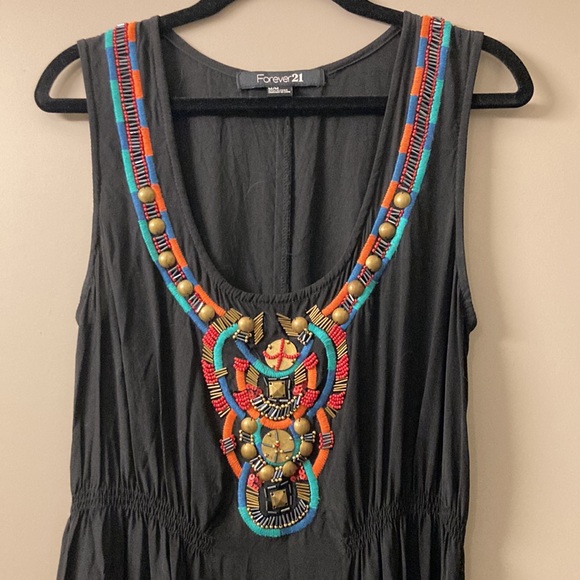 FOREVER 21 | Vintage black beaded dress - Picture 3 of 10